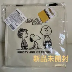 スヌーピー　保冷温　ランチバッグＳ　ホワイト　白色　お弁当袋　保冷トートバッグ