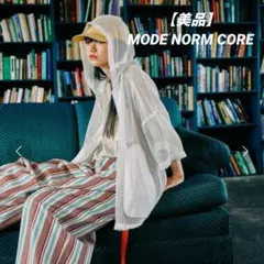 【美品】ニコアンドMODE NORM COREメッシュルーズパーカー アイボリーのサムネイル