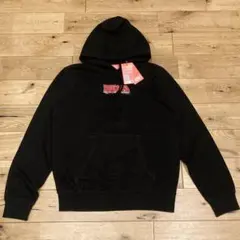 新品 DIESEL ディーゼル スエットフーディ パーカー ブラック L ロゴ