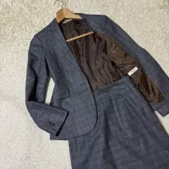 極美品　orihika オリヒカ　グレンチェック　チェック スカートスーツ上下