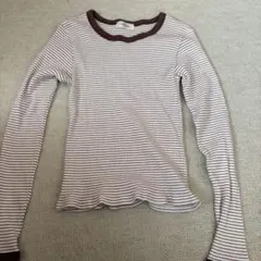 ambre neige ストライプ トップス