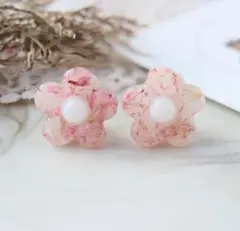 【匿名配送】 *ふるれっと* イヤリング 小ぶり ピンク クリップ 送料込み