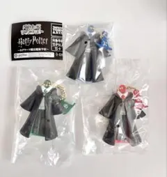 ハリーポッター ぺたんこマスコット グリフィンドールスリザリンレイブンクロー3点