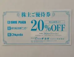 チヨダ 株主優待 20%引券