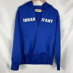 inhabitant　パーカー　フルジップ　ブルー　青　M　B2179