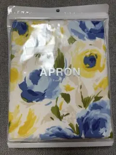 Francfranc エプロン 花柄 フランフラン　ブルー イエロー ネイビーのサムネイル