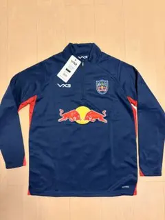 【公式・正規品】VX3 レッドブル ラグビー ハーフジップ 裏起毛 M(L)