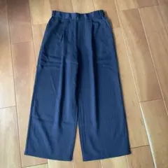 HK WORKS LONDON ブラック　ストライプ ワイドパンツ