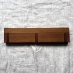 壁につけられる家具3連ハンガー ウォールナット 44cm 無印良品