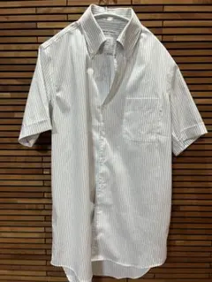 THE SUIT COMPANY 半袖シャツ ホワイトストライプ