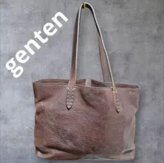 genten ゲンテン トスカ トートバッグ 40335 本革 シボ革 レザー