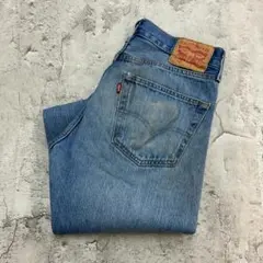 リーバイス　501　デニムパンツ　W33　ライトインディゴ　古着　縦落ち