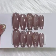 ネイルチップ現品 韓国 ワンホン マグネット 蝶々 フラッシュ 上品 量産型