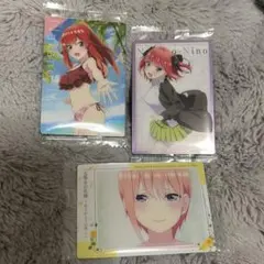 映画　五等分の花嫁　ウエハース3 カード　一花　二乃　五月