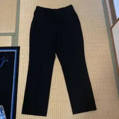 ユニクロ ドレープテーパードアンクルパンツL黒