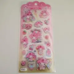 新品未使用　マイメロディ ドロップジェリーシール　ぷっくりシール