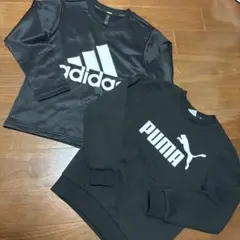 adidas 長袖Tシャツ　裏地ボア　PUMA トレーナー