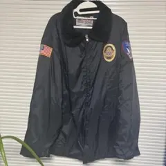 フライトジャケット used アメカジ 古着 アメリカ ボア襟ナイロン コート