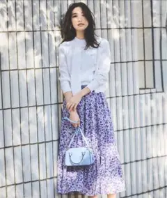 組曲　ヴィンテージフラワープリント スカート