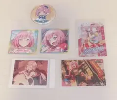 プロセカ　鳳えむ　缶バッジ　ウエハース　スクエアステッカー　ローソンコラボ