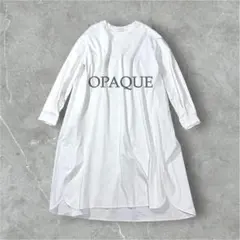 OPAQUE.CLIP オペークドットクリップ 背面切替ロングワンピース 白 L