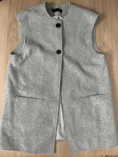 ZARA ロングソフトジレグレXS