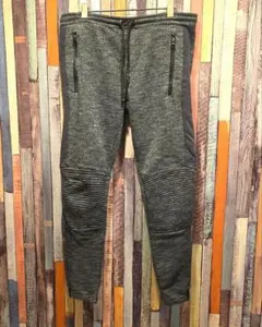 ZARA　グレー ジョガーパンツ リブ編みデザイン　　USAMサイズ