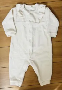 コーデュロイ フリル ロンパース 80