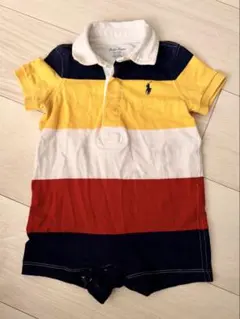 ラルフローレン ストライプ ロンパース 70cmベビー服