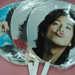 スマップ　木村拓哉　うちわ　キムタク　3枚セット　Mr.s ライブグッズ