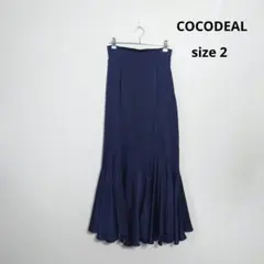 COCODEAL アシメマーメイドスカート スリット ココディール スカート