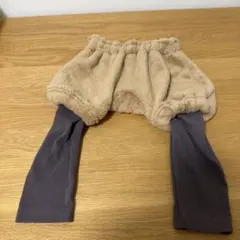赤ちゃん本舗 フリースショートパンツ　レギンス一体型　80