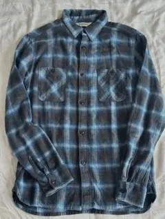 ［希少色］FIVE BROTHER オンブレ フランネルシャツ M