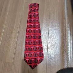 値下げ‼️グッチ GUCCI 幾何学模様 シルク ネクタイ 赤