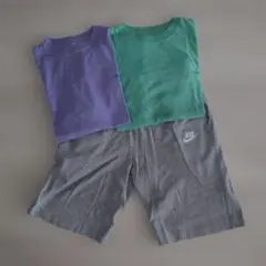 AND YUA ANY　 Tシャツ2枚＆NIKE　 ハーフパンツ セット　150