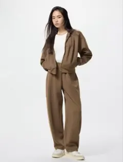 ドライスウェットカーブパンツ　　　　ブラウン