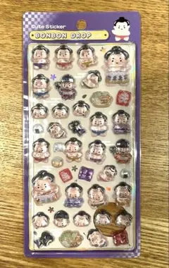 【正規品】新作　和柄　ボンボンドロップシール　お相撲さん