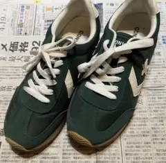 レディース　コンバース　converse スニーカー　グリーン　緑　スター　24