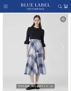 【10周年記念】クレストブリッジチェックドッキングドレス ワンピース