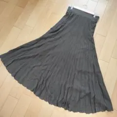 ✨MilaOwen✨プリーツスカート フレアスカート【1】ロング丈 カーキ