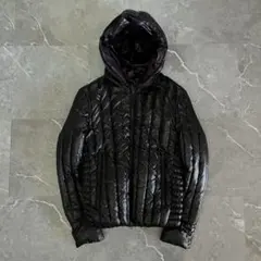 00s archive old down jacket y2k 黒　光沢　平成