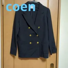 coen ネイビー ダブルブレストジャケット Mのサムネイル