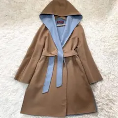 極美品✨マックスマーラ　クチートアマーノ　リバーコート　カシミヤ×シルク　XXL