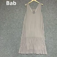 Babノースリーブロングワンピース 薄いグレーのサムネイル