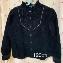 コーディロイ ブラウス 黒