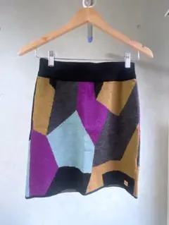 United Arrows 幾何学模様 ニットタイトスカート