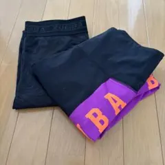 【2本】ZUMBA WEAR レギンス ブラック パープルのサムネイル
