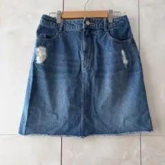 C•O•L•Z•A ダメージデニムミニスカート M ハニーズのサムネイル