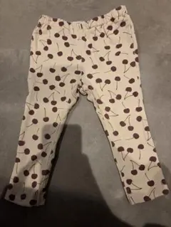 BREEZE DAISUKIパンツ　ベージュ　さくらんぼ柄　サイズ:90