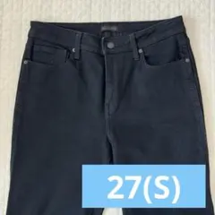 ユニクロUNIQLO ストレッチスリムアンクルジーンズ　黒27サイズ